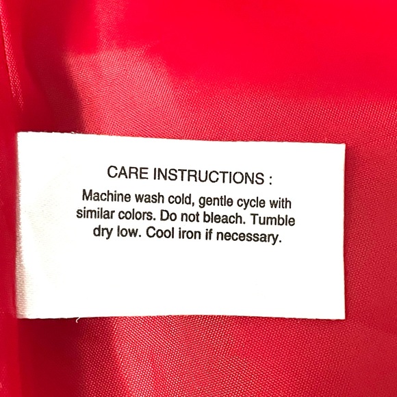 Portrait Women's Red Jacket Coat Adjustable with Pockets Size M - Picture 13 of 13